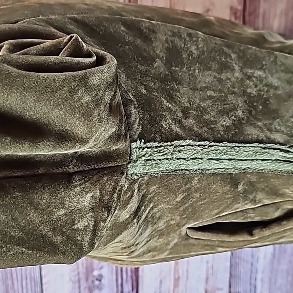 EFFECI ARMY GREEN VALOR AND FAUX FUR SHORT JACKET - Picture 7 of 15